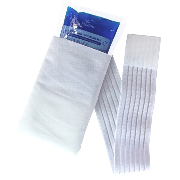 Hydas Cooling / Heat Cushion with Compression Band, 11 x