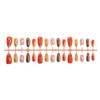 24Pcs Fall Press on Nails Medium Almond Fake Nails Maple