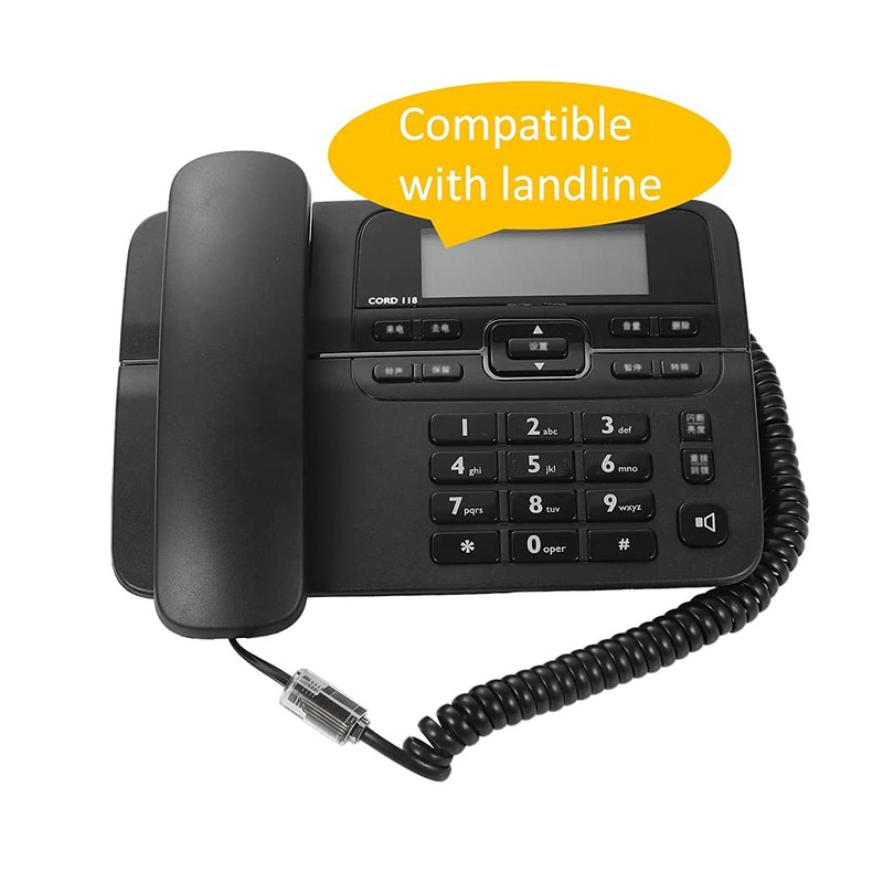 Vthahaby Coiled Wire 8Ft Uncoiled / 1.4Ft Coiled Landline Phone