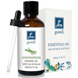 GM Gumili Lemongrass Essential Oil 1 Oz – 100% Pure Natural Lemongrass Oil for Diffuser