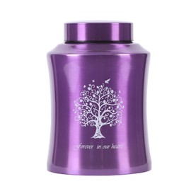 youdear memorials Cremation Urn for Human Ashes Adult Cremation Urns for Ashes Male Female Medium Urn for Human Ashes for Dad Mom Funeral Urn (Purple)