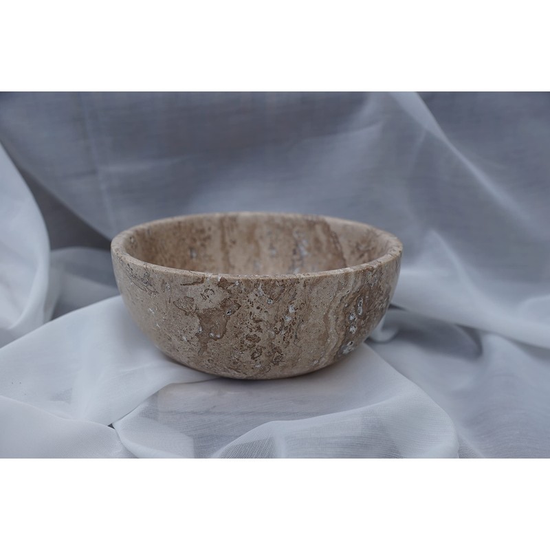 ottoman Travertine Decorative Bowl Mala (Noce)