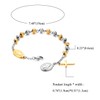 JewelryWe Jewellery Rosary Bracelet, Stainless Steel Virgin Mary Catholic Holy