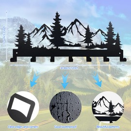 FOGARI Key Holder for the Wall, Metal Key Holder, Metal Key Organiser Wall Decorative with 7 Hooks for Entrance, Key Hanger for Kitchen, Entrance, Hallway, Bedroom, Front Door