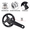 BringLucky 4Pcs Durable Single Chainring Bolts Smooth Surface Single Chainwheel