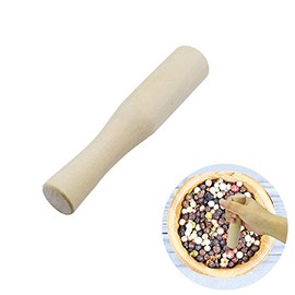 LiXiongBao Wooden Pestle Professional Artisan Hardwood Grinder Pestle Food Grinding Stick Spice Grinder Tool Kitchen Gadget for Bartender and Home Use