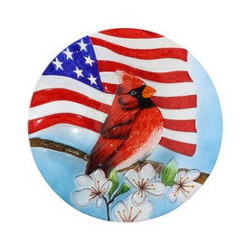 Briarwood Lane American Cardinal Glass Birdbath