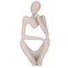 Resin Thinker Sculpture Abstract Statue Collectible Figurine Home Office Desktop
