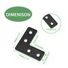Uenhoy 20 Pcs L Shape Flat Mending Plates 40mm x