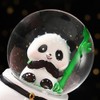 Panda Snow Globe, caja de música de 80 mm para