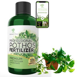 Professional Liquid Pothos Plant Fertilizer | 3-1-2 Concentrate for Epipremnums and Houseplants | Multi-Purpose Blend & Gardening Supplies | 8 oz Bottle