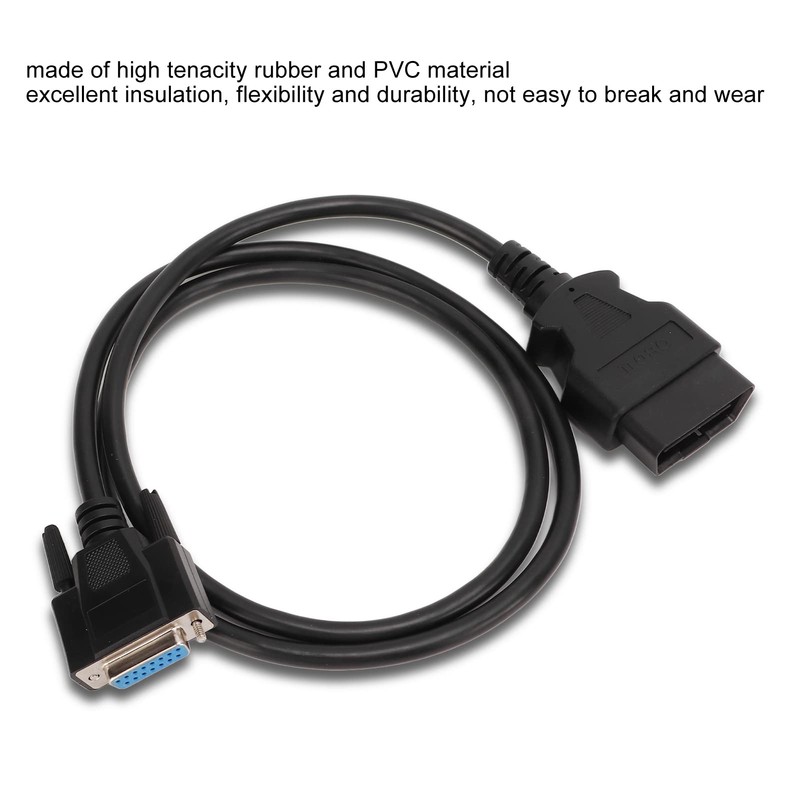 OBD2 Connector Cable, Flexible Stable Performance Main OBD2 Cable Wear