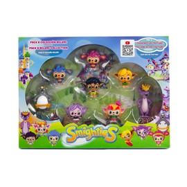 Bizak, Smighties Deluxe Pack of 8 Main Characters Recreating Adventures of Smighties and Have Fun with the 4cm Figures Compatible with the Magic Castle