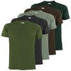 ALPIDEX Men's T-Shirts Set of 5 Crew Neck Plain S