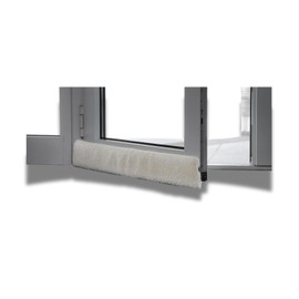 K & N Draught Excluder for Doors, 90 cm, Natural, 100% Virgin Wool, Wind Stopper, Draught Excluder