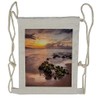 Lunarable Beach Drawstring Backpack, Wailea Maui Warm Sunset, Sackpack Bag