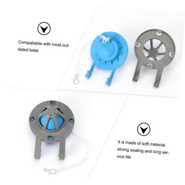 Uonlytech 6 Pcs Replace Toilet Flapper 3 Inch Toilet Bowl Flapper Black Toilet Flusher Replacement Kit Toilet Stopper Flapper Closestool Tank Cover Rubber Universal Water Bottle Cap