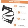 Kisangel 1pc Adjustable Ski Board Carrying Strap Portable Snowboard for