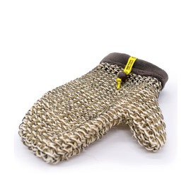 Beter - Bath glove made from 100% vegetable fibres made from sisal and linen - model Coffee O'Clock