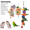 3pcs Parrot Chew Toys Weave Carrot Corn Rattan Balls Shredded