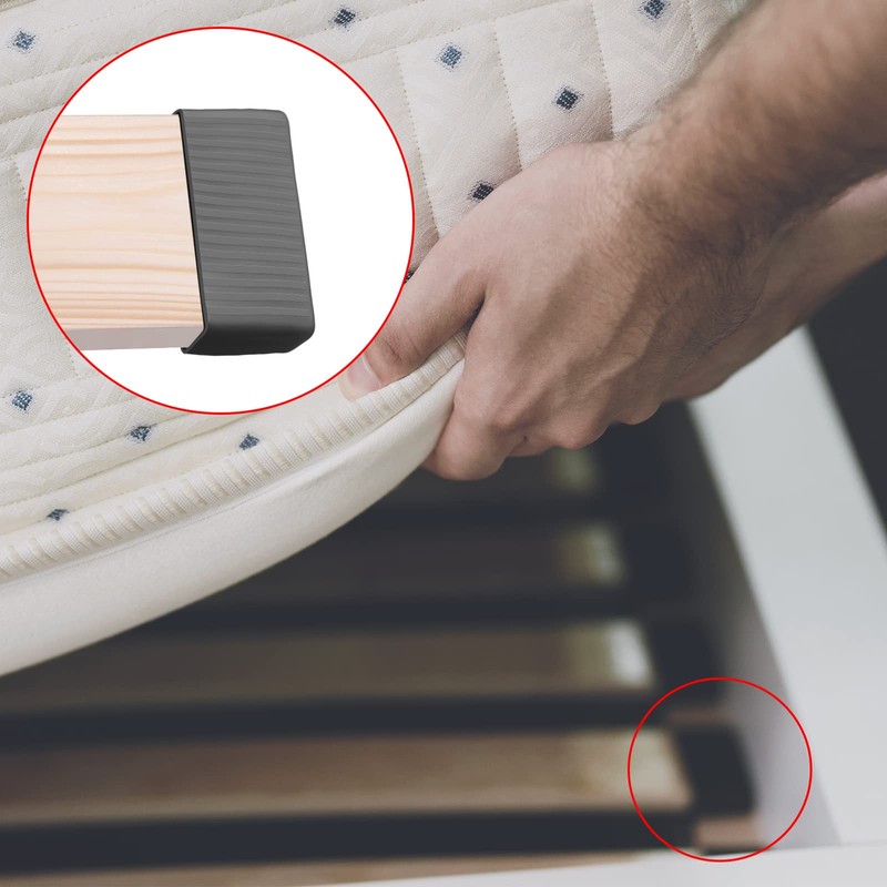 Queekay 16 Pieces Bed Spare Parts Replacement Bed Slats Plate
