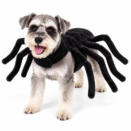 Halloween Spider Pet Costume for Cats & Dogs – Funny Polyester Cosplay Outfit for Halloween Parties & Dress-Up
