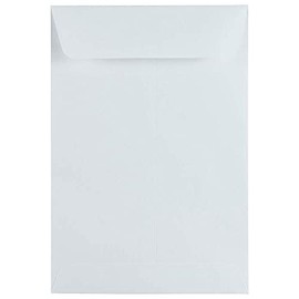 JAM PAPER 6 1/2 x 9 1/2 Open End Catalog Commercial Envelopes - White - 50/Pack