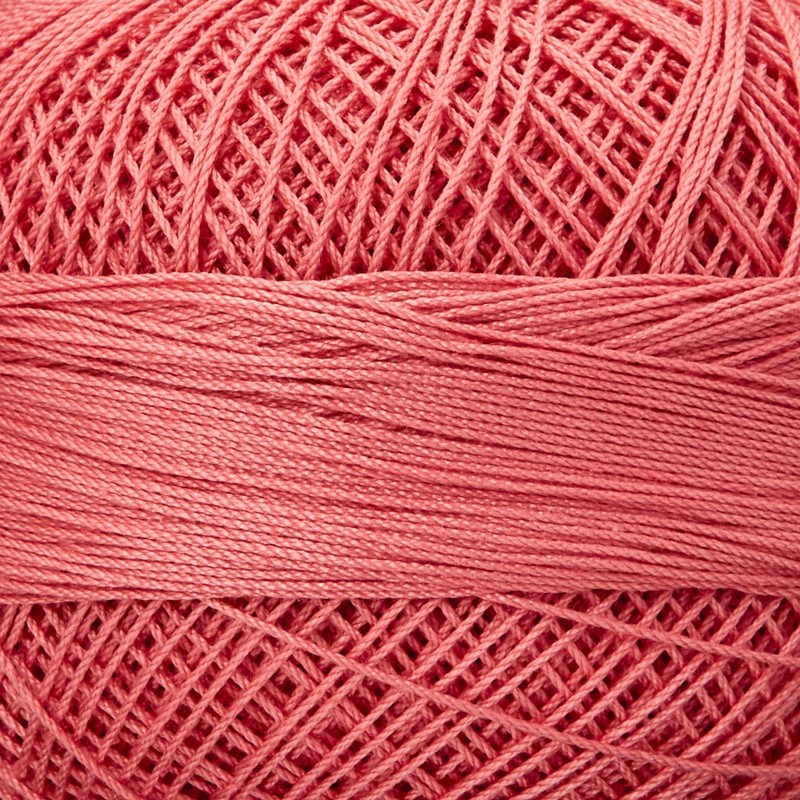 Handy Hands Lizbeth Premium Cotton Thread, Size 40, Coral Pink