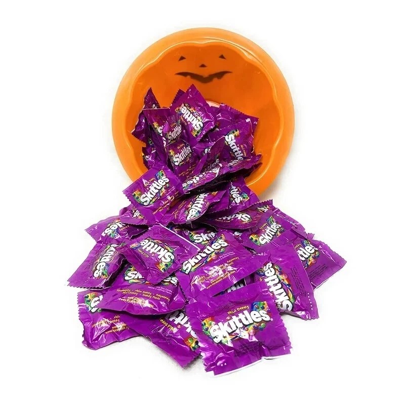 Skittles Wild Berry Bulk Candy Individually Wrapped, Fun Size Packets