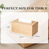 Tissue Box Cover Holder, Oak Wood Tissue Box Holder with