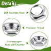 M6 Nuts, Pack of 25, Hex Nut Stainless Steel (Low