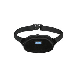KAVU Snuggy Spectator Belt Bag Fleece Cord Hip Fanny Pack - Shadow