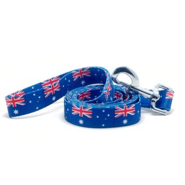 PatriaPet Dog Collar and Leash Set with The Australia Flag | Great for Australian Holidays, Special Events, Festivals, Independence Days and Every Day Strong Safe