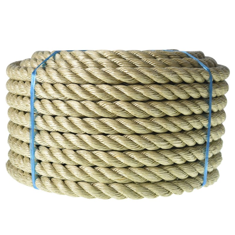 3/4 inch 1 inch Diameter Twisted Manila Rope, Twisted 3