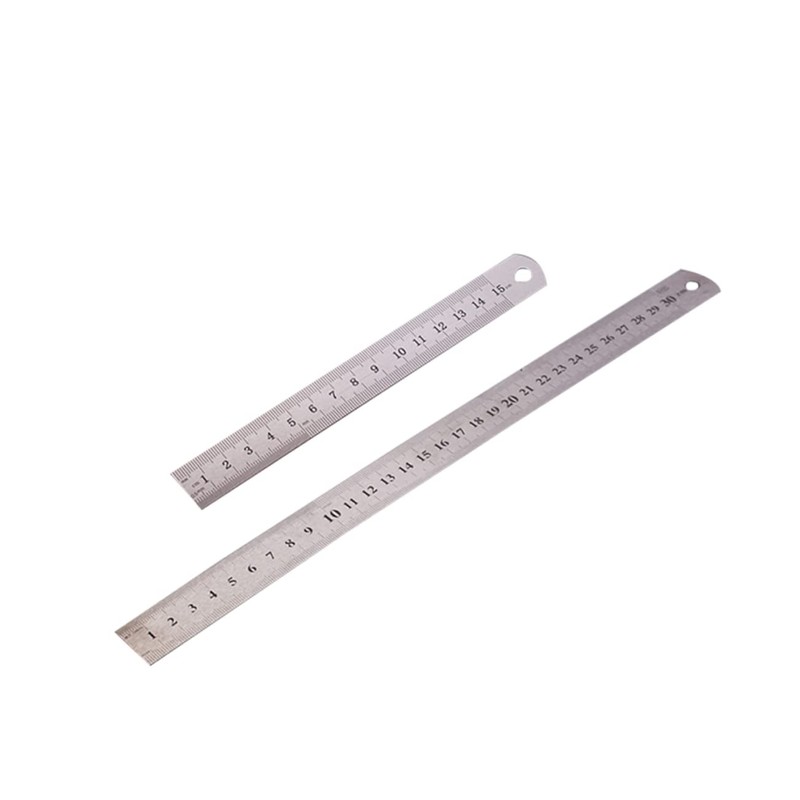 Operitacx Sturdy Stainless Steel Ruler Set for School and Office
