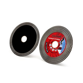 Solidure 2 Pack-4.5" Tile Blade,Diamond Porcelain Blade for Cutting and Grinding Porcelain Tile Granite Marble