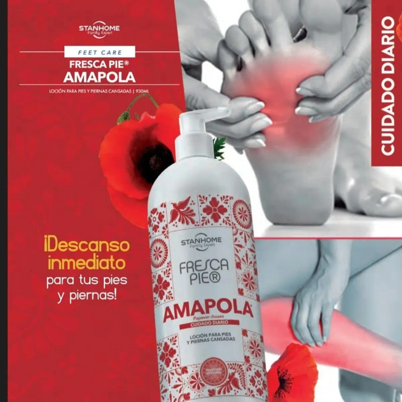 Fresca Pie Amapola 930 Stanhome Cuidado Diario
