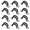 INCREWAY 12 Pcs U Shaped Pipe Clamps with Rubber U
