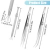 JJUNW 3 Pcs Piercing Ball Grabber Tool Set, Precision Gem