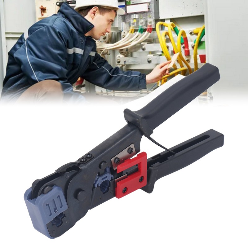 Network Cable Pliers Dual Use Soft Handle Comfortable Grip Incisive