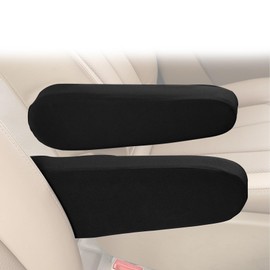 Mearo Arm Rest Cover for Car, Car Armrest Cover, Cloth Fabric Armrest Protectors Replacement Car Front Seat Armrest Cover, Universal Car Accessories for Car, SUV, Truck and Van (Black)