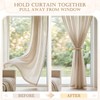 HOMEBROS Boho Curtain Tiebacks, Braided Curtain Holdbacks, Brown, 4 Pcs