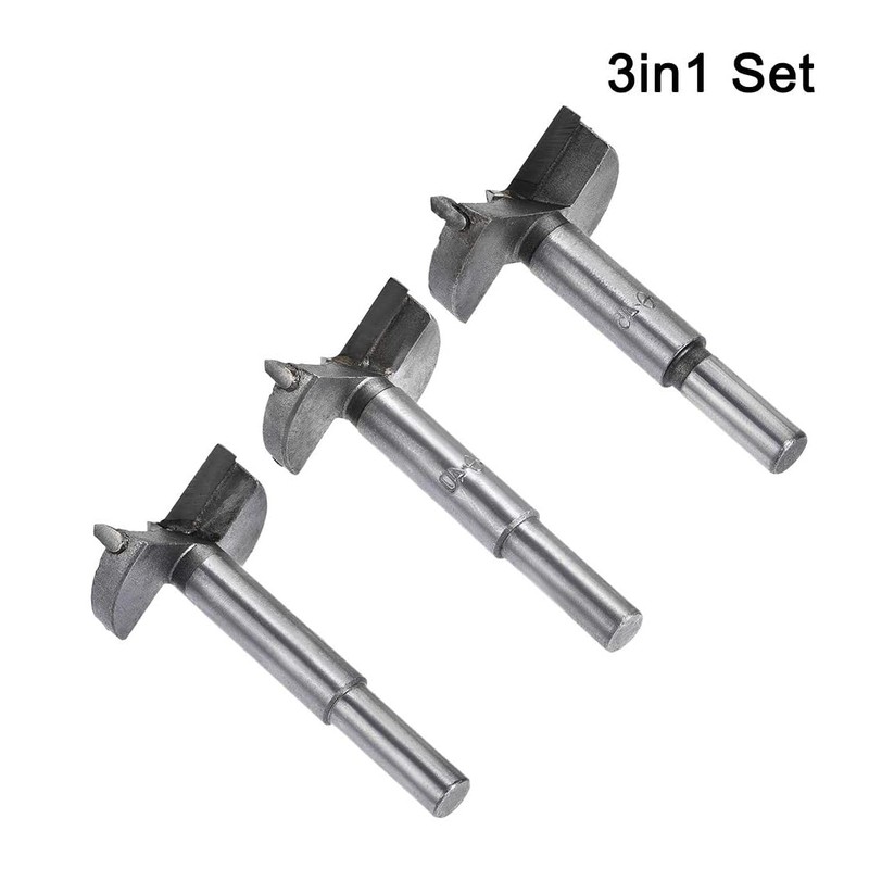 MACHSWON 3 PCS Forstner Drill Bits Tungsten Carbide Wood Hole