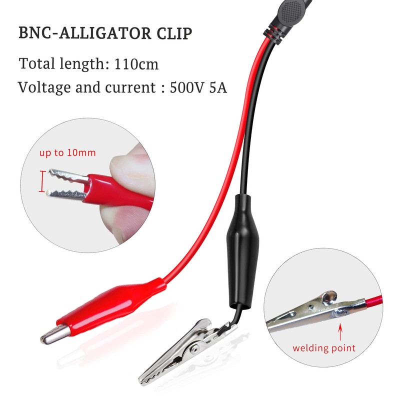 Cleqee BNC Test Leads Set Oscilloscope Test Leads Kit BNC