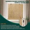 Bamboo Blinds for Interior Windows, Easy to Install Bamboo Shades