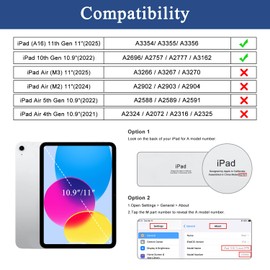 Soke Soke Case for iPad (A16) 11th/10th Generation(2025/2022),iPad 11/10.9 inch with Pencil Holder - Protective Trifold Stand Smart Cover[Support Touch ID & Auto Wake/Sleep], Pink