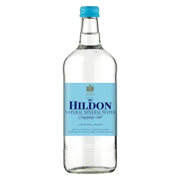 Hildon - Delightfully Still (Non-Sparkling) Natural Mineral Water, 25.3 fl oz (12 Glass Bottles)