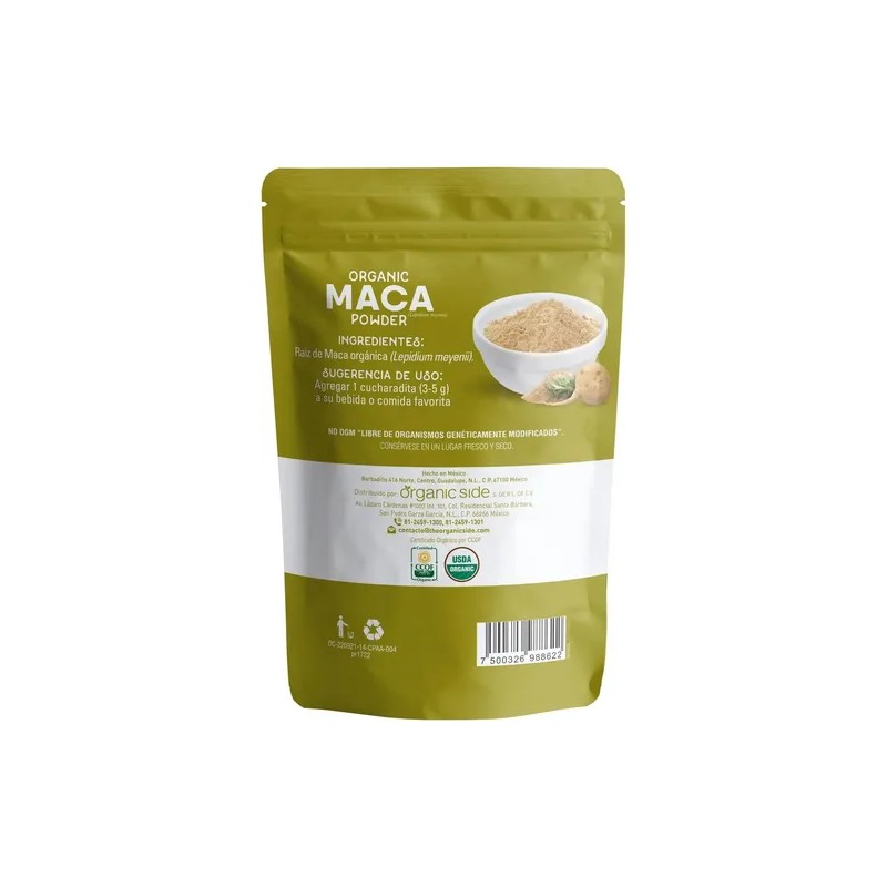 Organic Side Maca Orgánica En Polvo 100 G Sfn