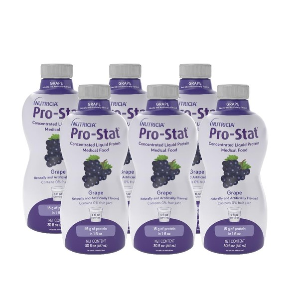 Pro-Stat Concentrated Liquid Protein Medical Food - Grape, 30 Fl Oz Bottle (Case of 6)