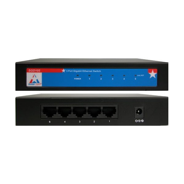 Amer.com 5 Port Gigabit Ethernet Switch (SGD105)